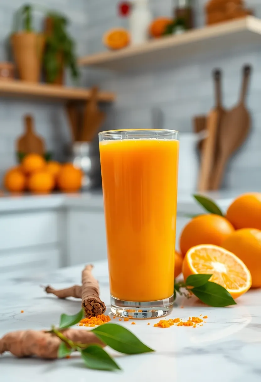 27 Juice Recipes for Immune System Boost Naturally 17. Orange Carrot Turmeric Juice