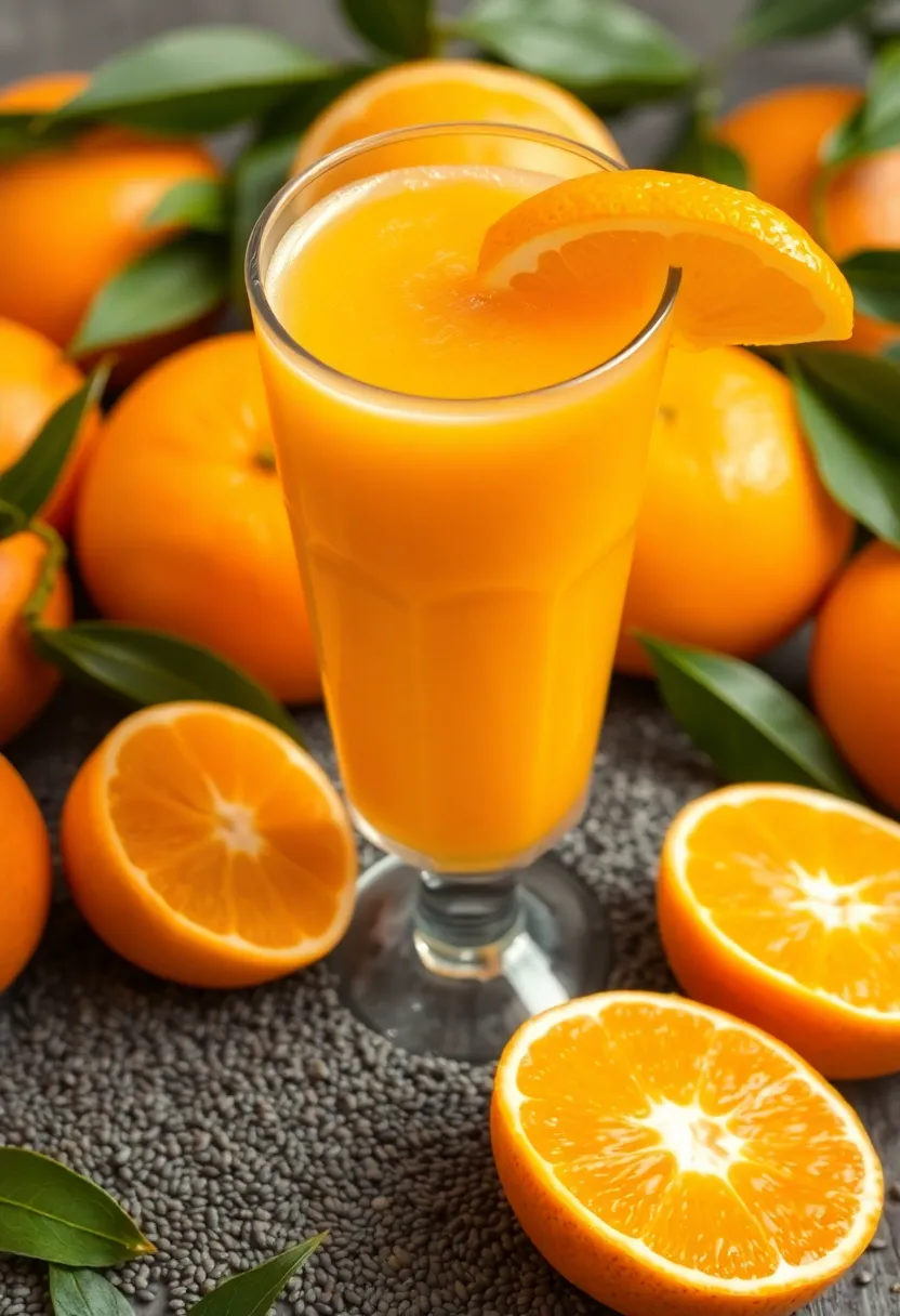 27 Juice Shots Recipes for Inflammation Relief - 17. Chia Seed Citrus Shot