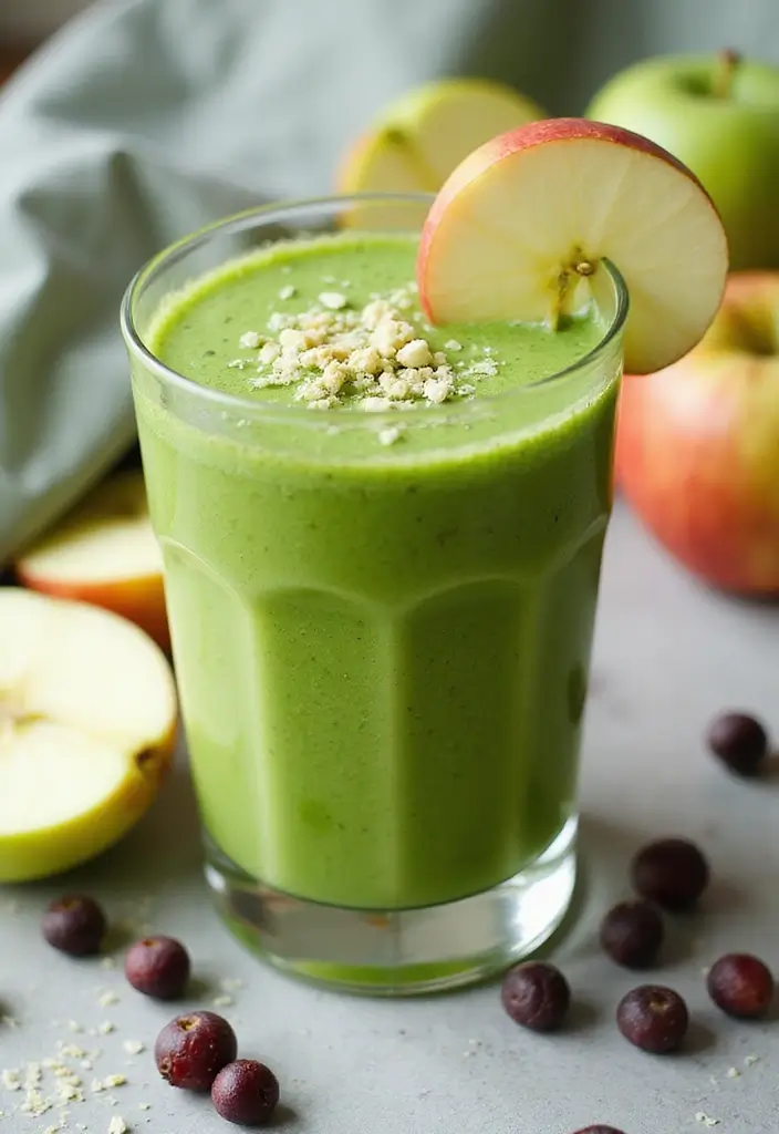 27 Moringa Smoothie and Juice Recipes Nutritious and Tasty - 13. Moringa Apple-Acai Smoothie