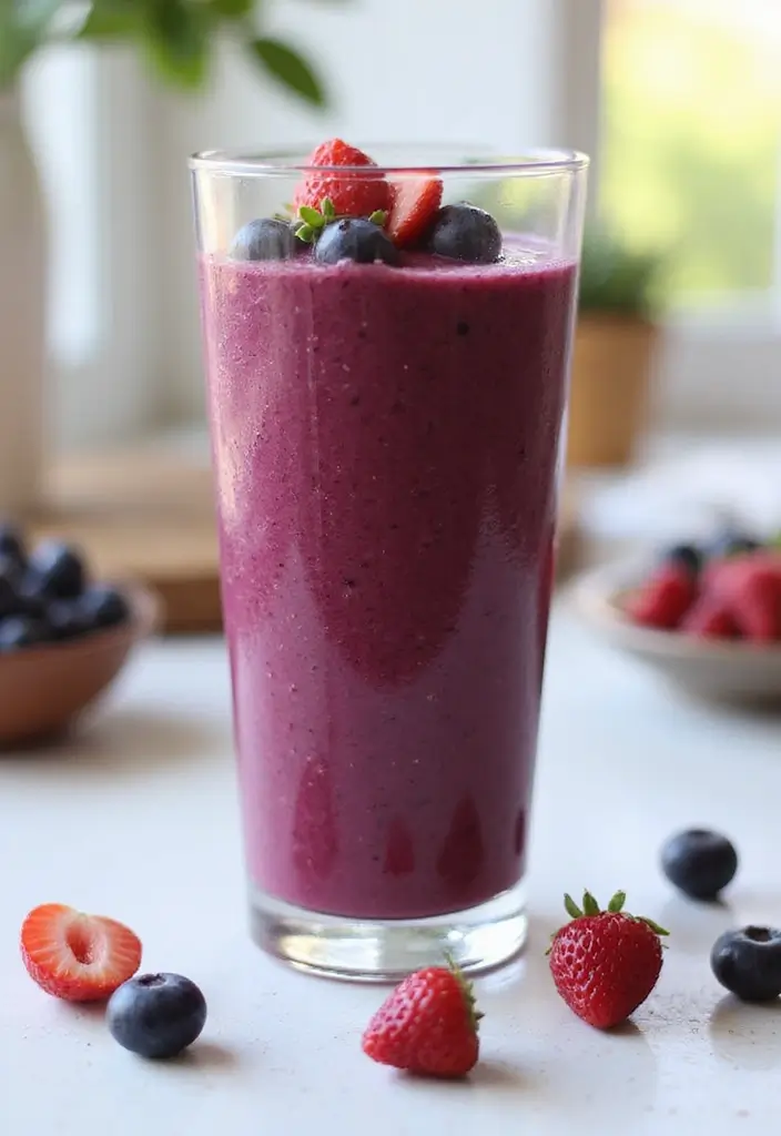 27 Moringa Smoothie and Juice Recipes Nutritious and Tasty - 2. Berry Blast Moringa Smoothie