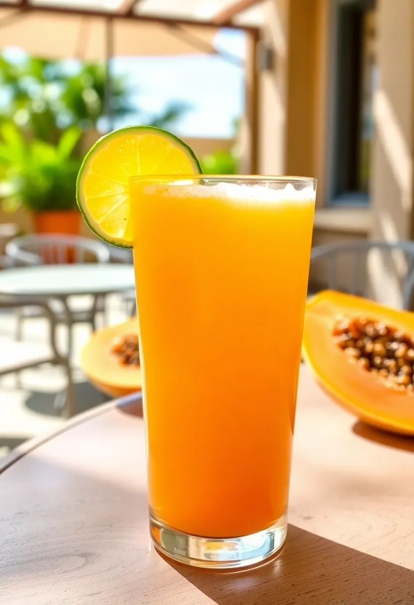 27 Moringa Smoothie and Juice Recipes Nutritious and Tasty - 24. Moringa and Papaya Juice