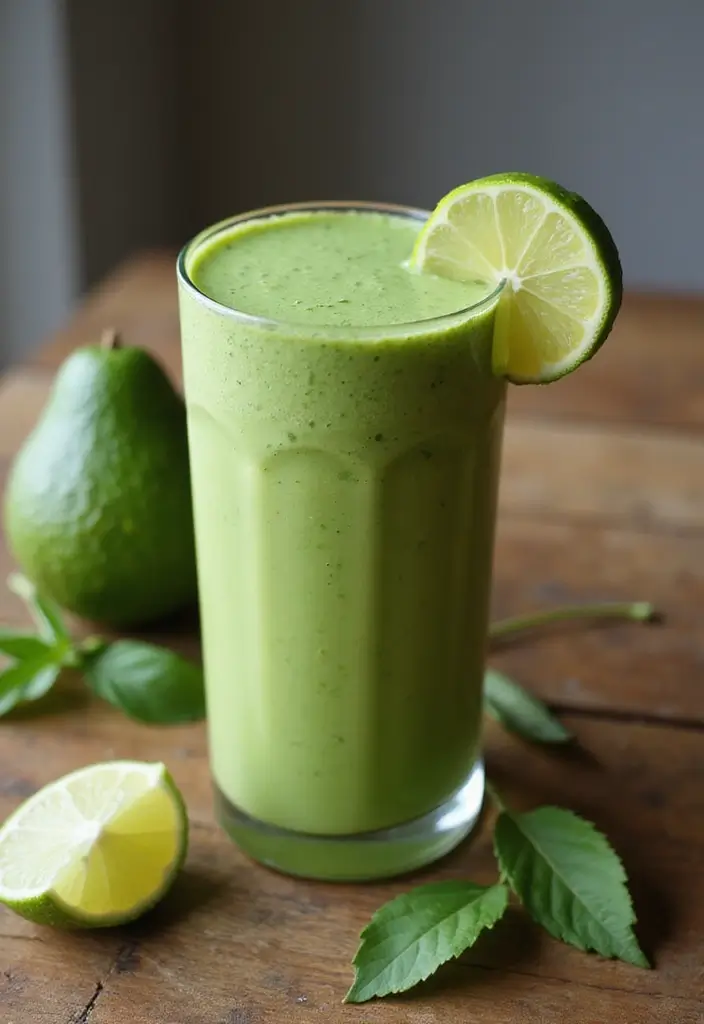 27 Moringa Smoothie and Juice Recipes Nutritious and Tasty - 3. Creamy Avocado Moringa Smoothie
