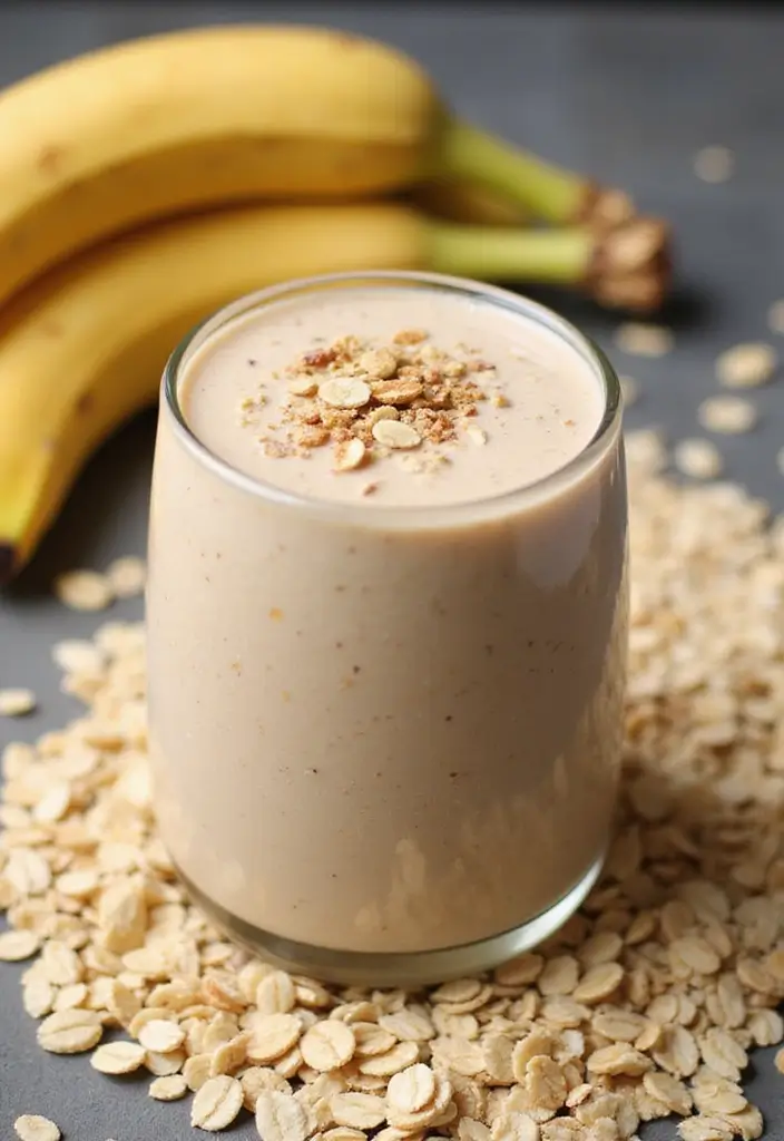 28 Fresh Juice Portable Blender Recipes On the Go - 13. Oatmeal Smoothie for Energy