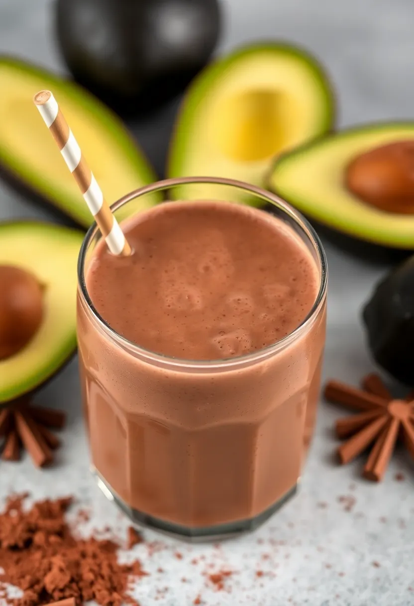 28 Fresh Juice Portable Blender Recipes On the Go - 27. Chocolate Avocado Smoothie