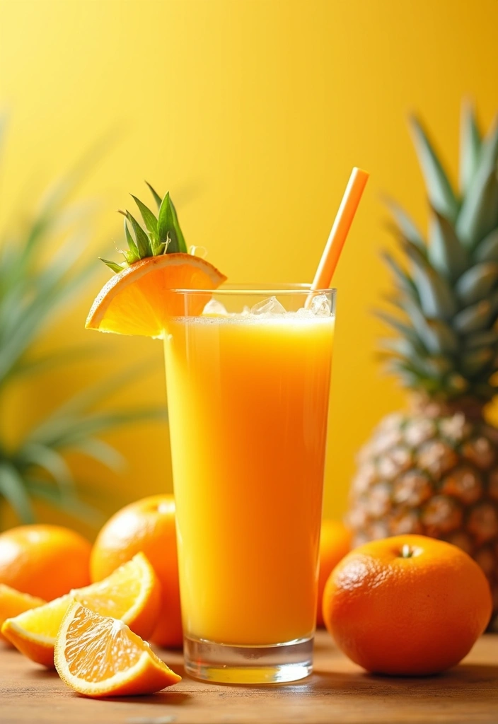 28 Fresh Juice Portable Blender Recipes On the Go - 4. Citrus Sunrise Smoothie