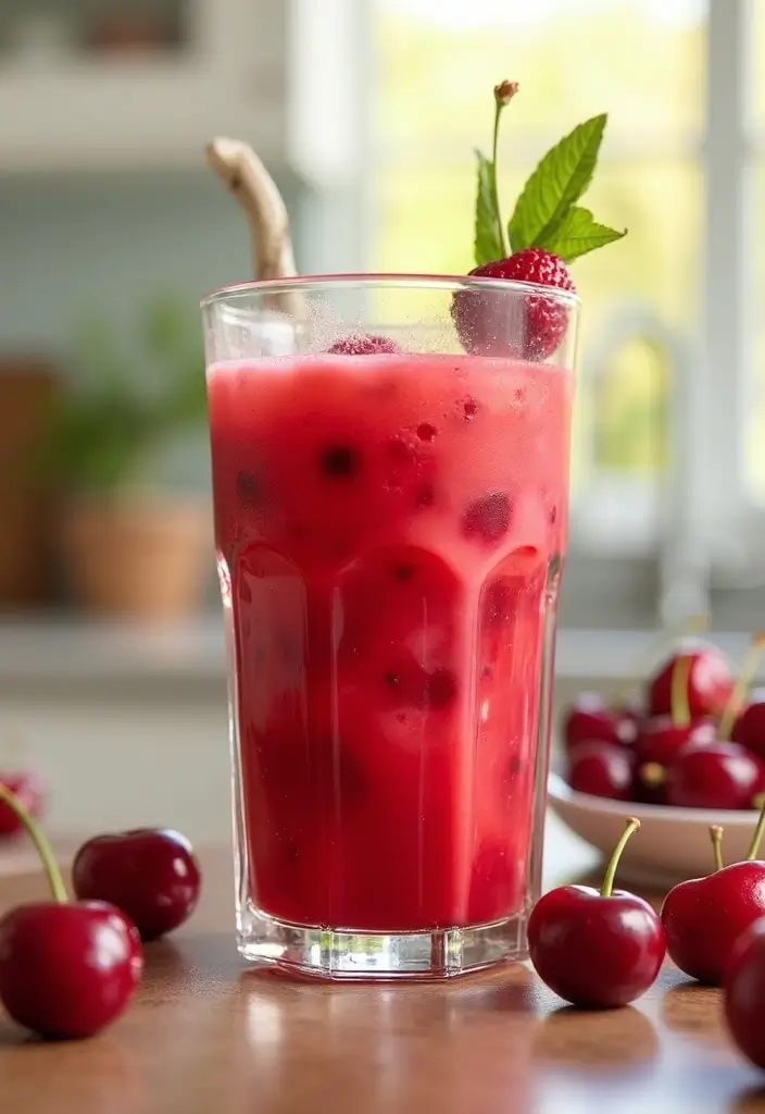 28 Juice Recipes for Kids: Fun and Delicious 11 28 Juice Recipes for Kids: Fun and Delicious - 11. Cherry Cuddle Juice