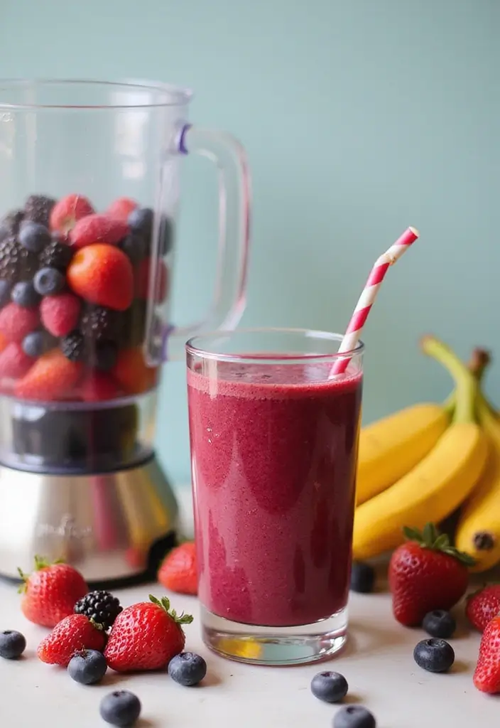 28 Juice Recipes for Kids: Fun and Delicious 2 28 Juice Recipes for Kids: Fun and Delicious - 2. Berry Blast Smoothie Juice