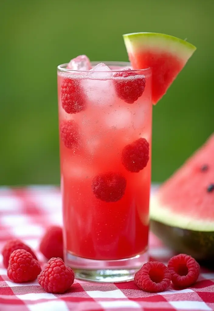 28 Juice Recipes for Kids: Fun and Delicious 26 28 Juice Recipes for Kids: Fun and Delicious - 26. Raspberry Watermelon Fizz