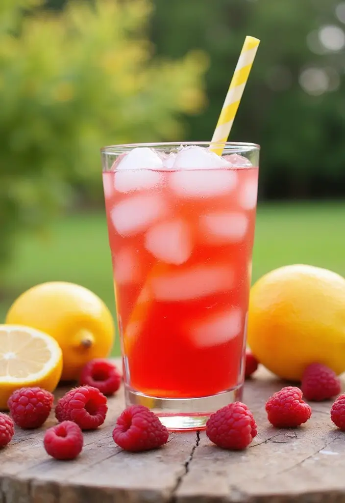 28 Juice Recipes for Kids: Fun and Delicious 8 28 Juice Recipes for Kids: Fun and Delicious - 8. Raspberry Lemonade Spritz