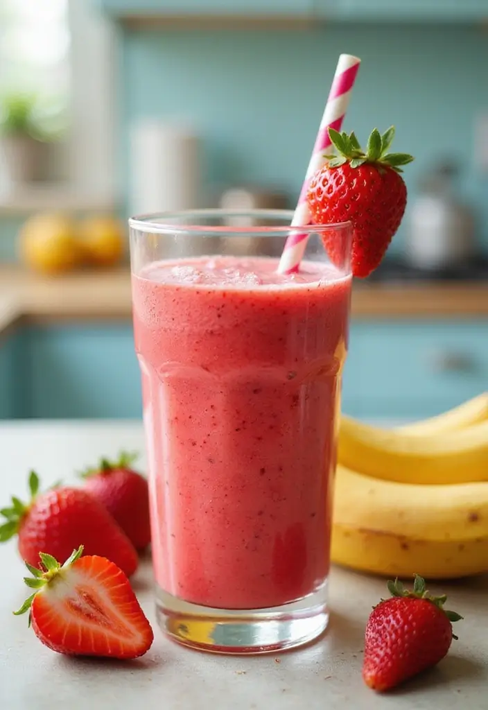 28 Juice Recipes for Kids: Fun and Delicious 9 28 Juice Recipes for Kids: Fun and Delicious - 9. Banana Berry Bliss