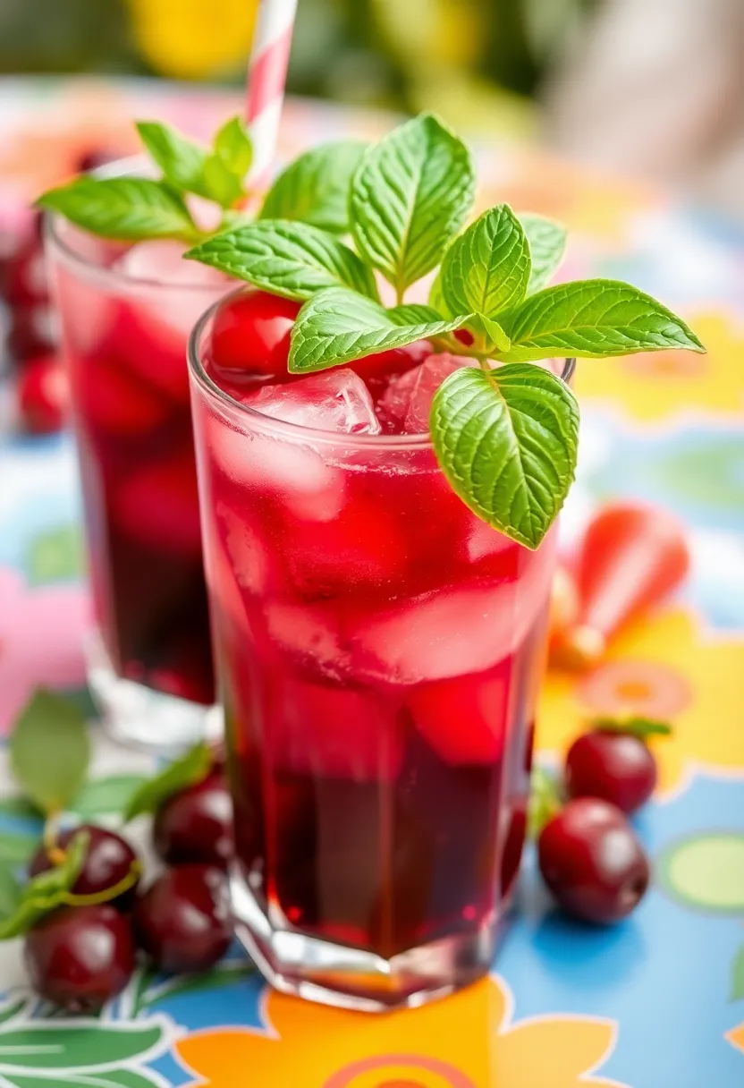 28 Tart Cherry Juice Drink Recipes Healthy and Delicious 11 28 Tart Cherry Juice Drink Recipes Healthy and Delicious - 11. Tart Cherry Cooler with Basil