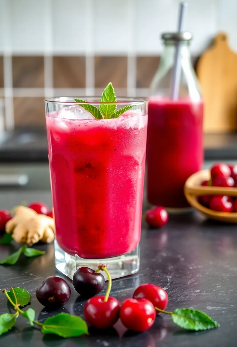 28 Tart Cherry Juice Drink Recipes Healthy and Delicious 22 28 Tart Cherry Juice Drink Recipes Healthy and Delicious - 22. Tart Cherry and Ginger Smoothie