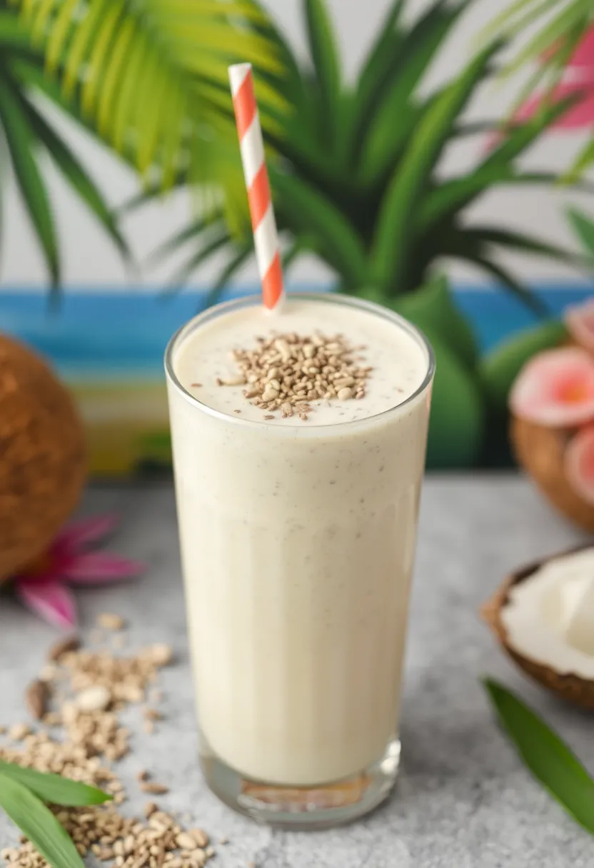 29 Fresh Fruit Juice Recipes Everyone Will Enjoy 18. Creamy Coconut Chia Smoothie