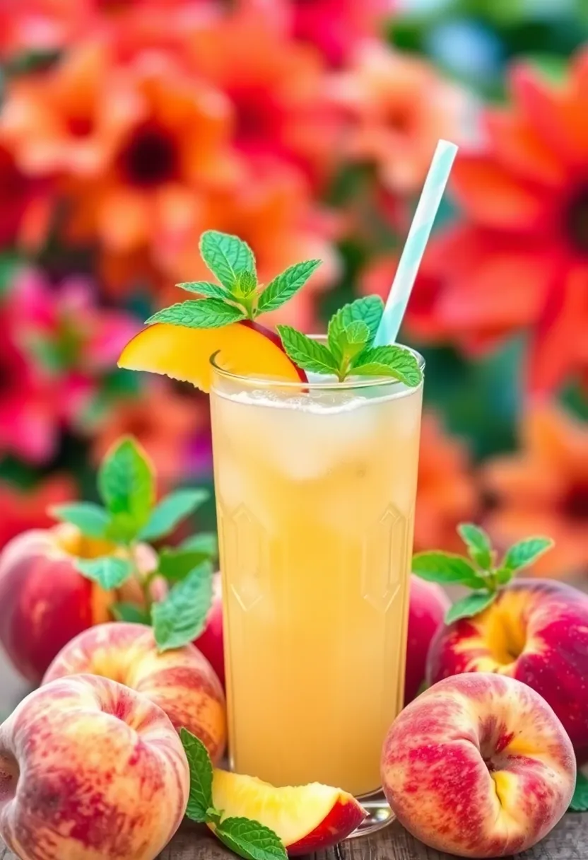29 Fresh Fruit Juice Recipes Everyone Will Enjoy 20. Refreshing Peach Mint Juice