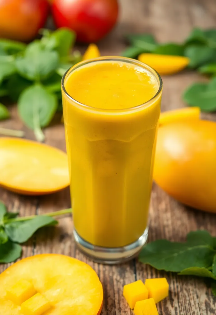 29 Fresh Fruit Juice Recipes Everyone Will Enjoy 22. Nutritious Spinach Mango Juice