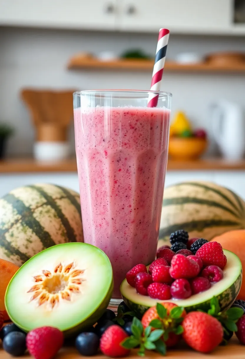 29 Fresh Fruit Juice Recipes Everyone Will Enjoy 24. Melon Berry Smoothie