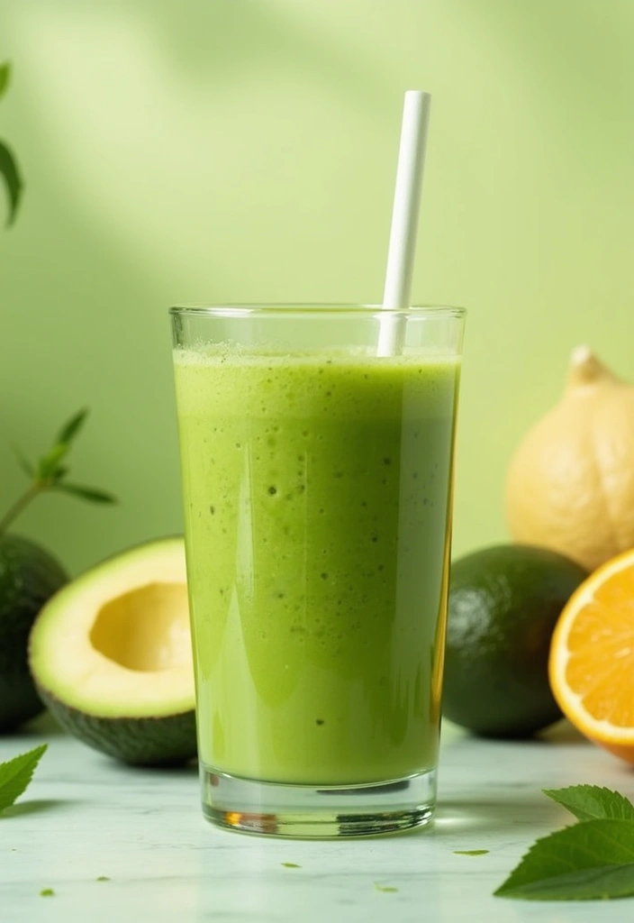 29 Juice Recipes for Gut Health That Taste Amazing 12. Creamy Avocado Citrus Juice