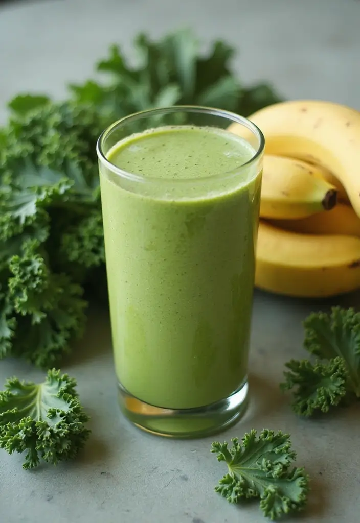 29 Juice Recipes for Gut Health That Taste Amazing 14. Creamy Coconut Kale Juice