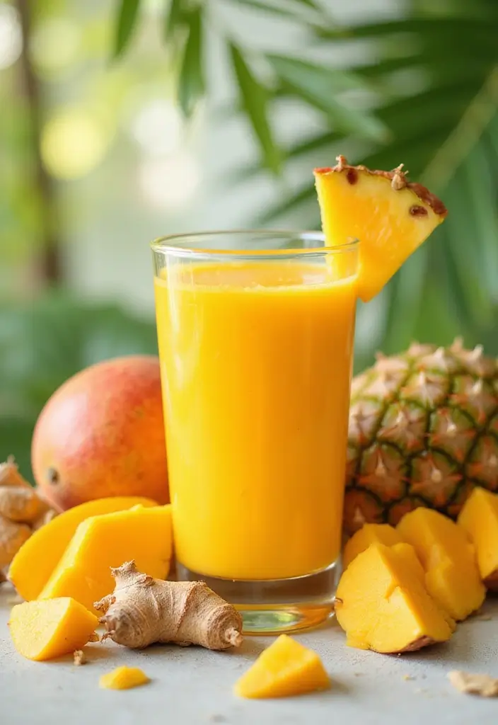 29 Juice Recipes for Gut Health That Taste Amazing 2. Tropical Turmeric Tonic