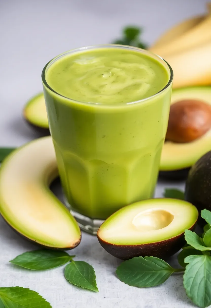 29 Juice Recipes for Gut Health That Taste Amazing 23. Creamy Avocado Banana Smoothie Juice