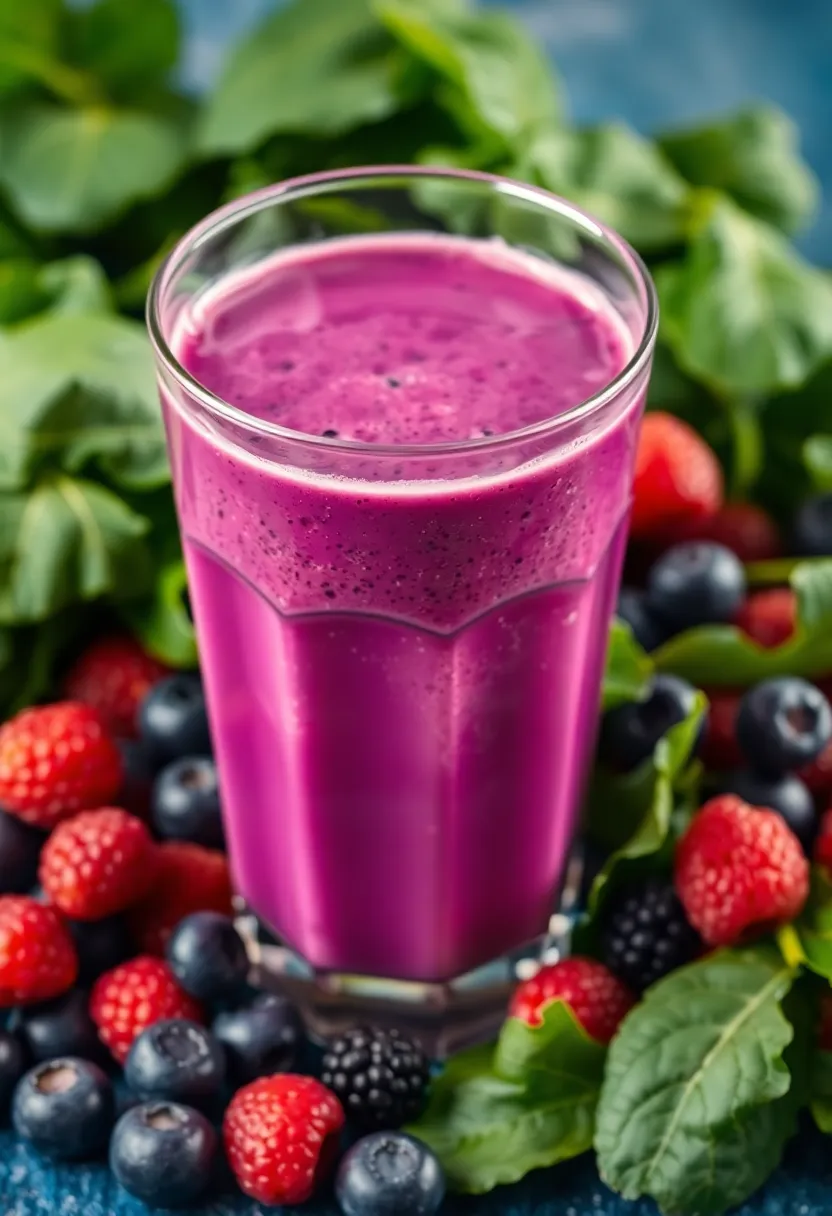 29 Juice Recipes for Gut Health That Taste Amazing 28. Berry Spinach Smoothie Juice
