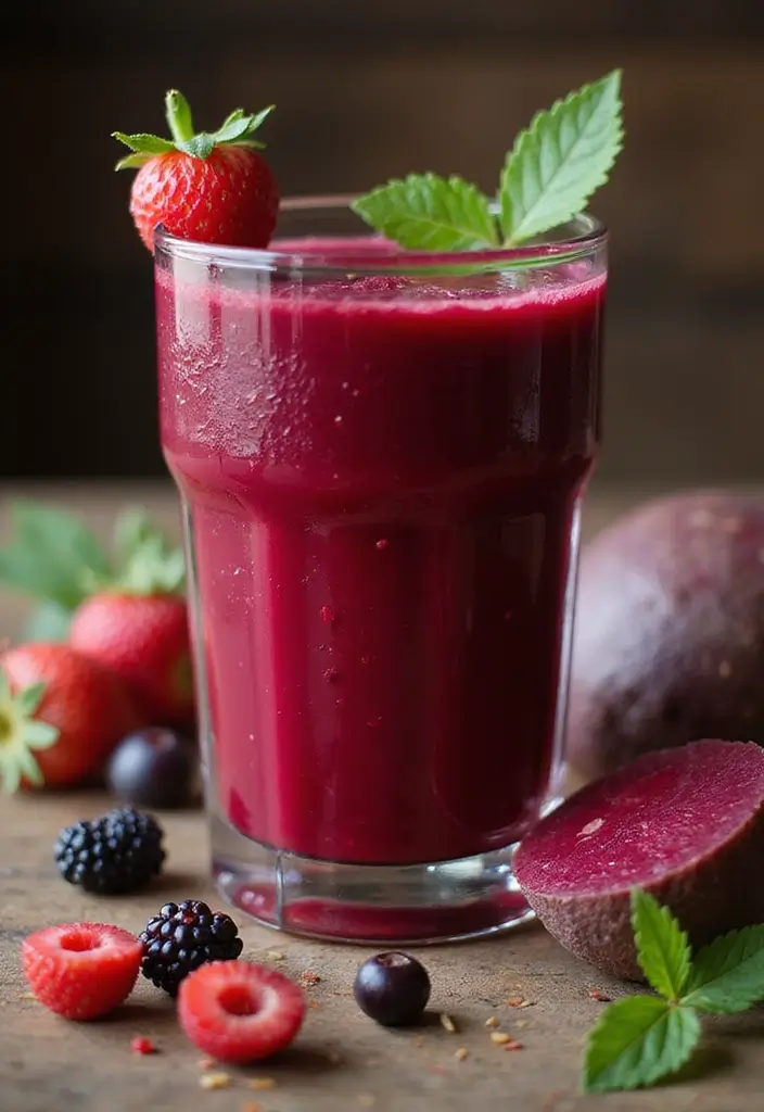29 Juice Recipes for Gut Health That Taste Amazing 3. Beet Berry Bliss