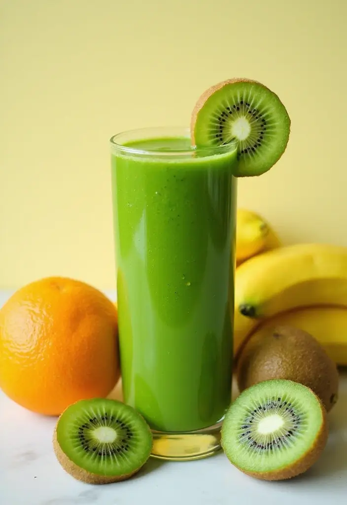 29 Juice Recipes for Gut Health That Taste Amazing 8. Kiwi Citrus Refresh