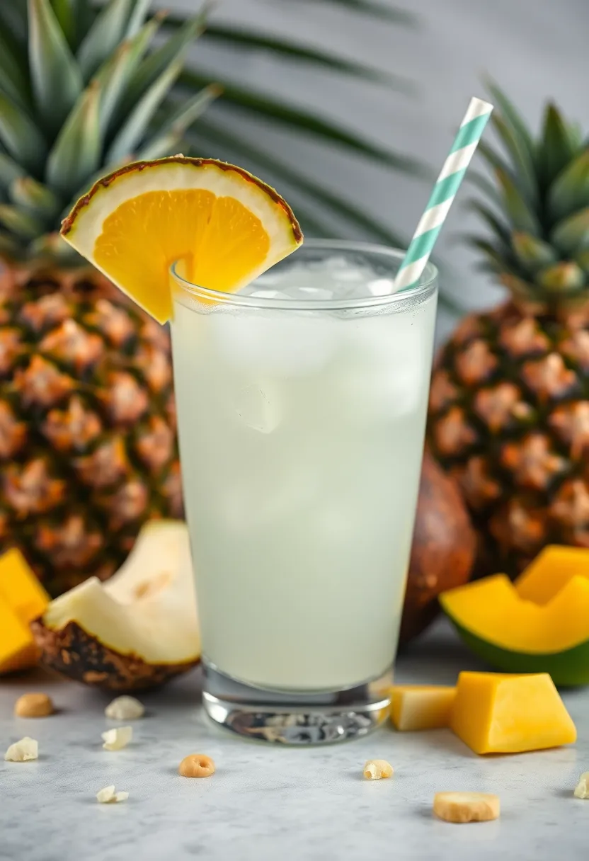 29 Lose Weight Juice Recipes That Actually Work - 11. Coconut Water Tropical Juice