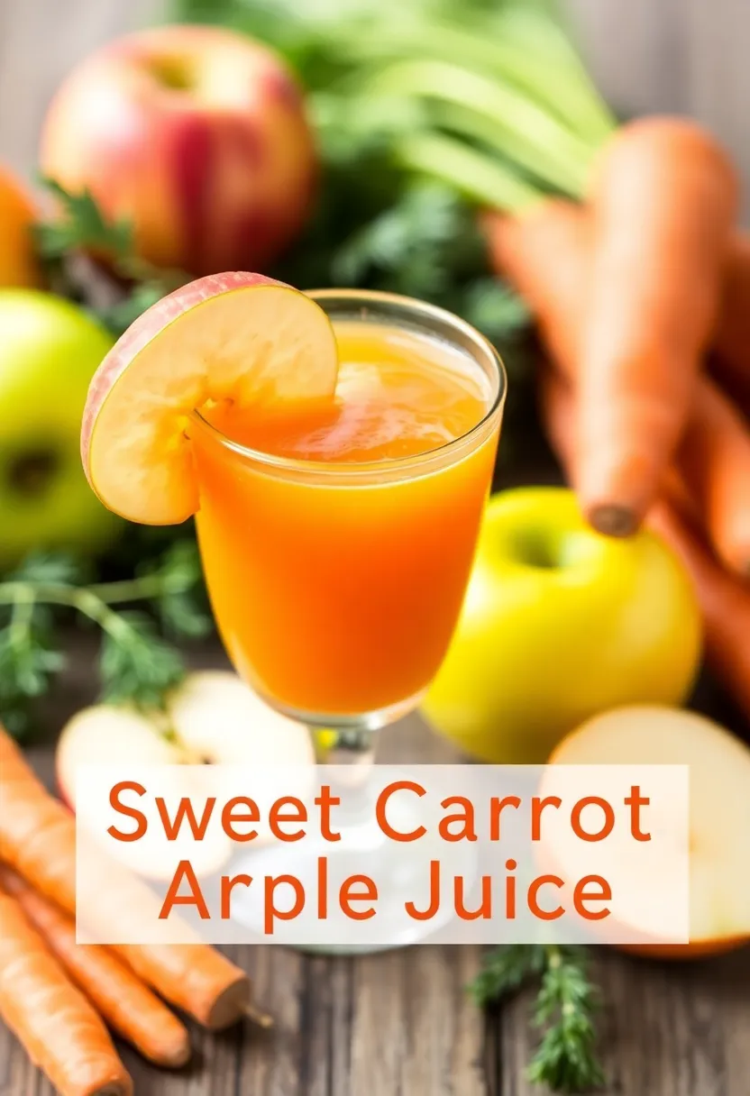 29 Lose Weight Juice Recipes That Actually Work - 16. Sweet Carrot Apple Juice