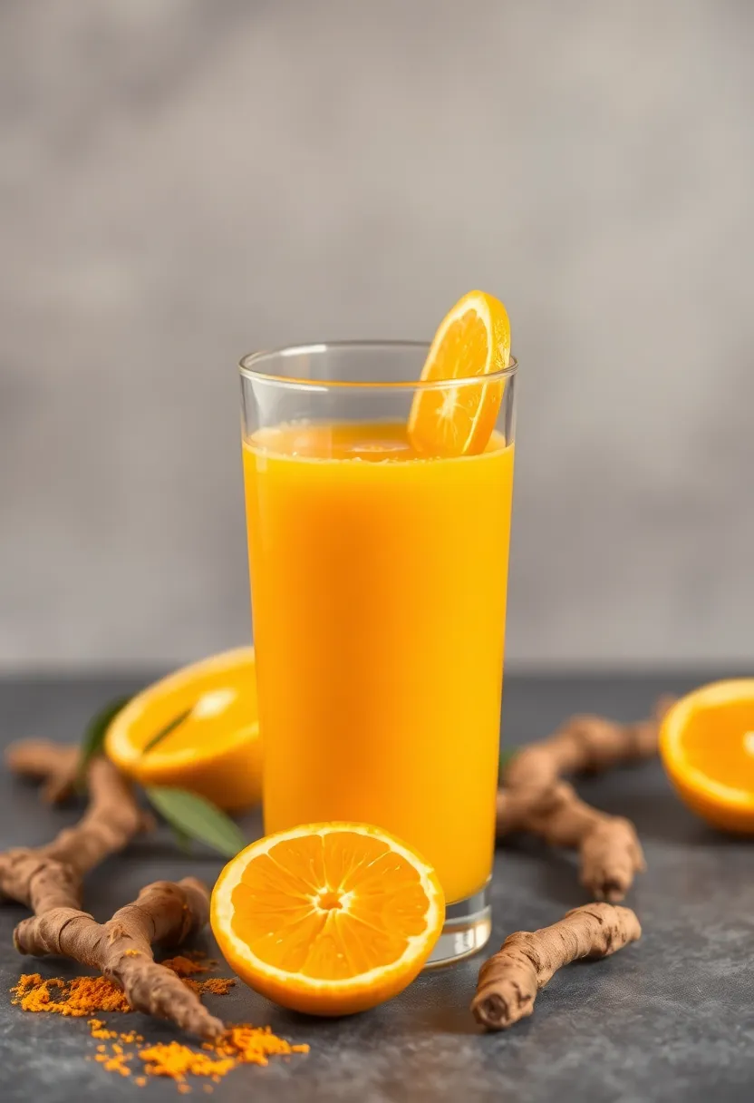 29 Lose Weight Juice Recipes That Actually Work - 21. Orange Turmeric Juice
