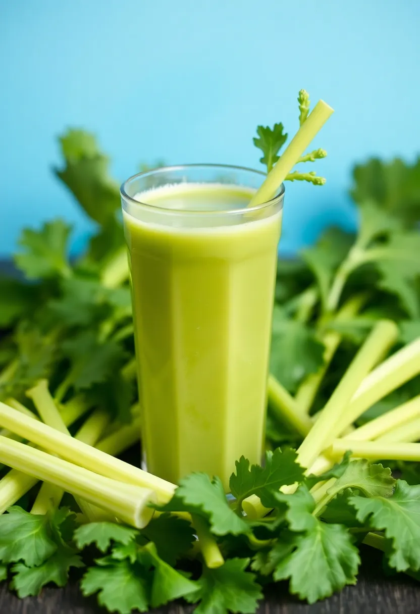 29 Lose Weight Juice Recipes That Actually Work - 7. Celery Green Juice