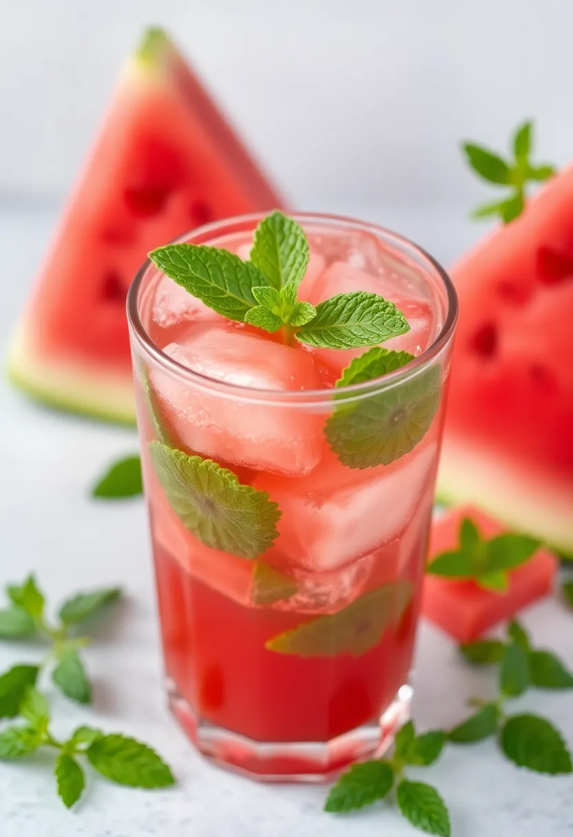 29 Lose Weight Juice Recipes That Actually Work - 8. Watermelon Mint Cooler
