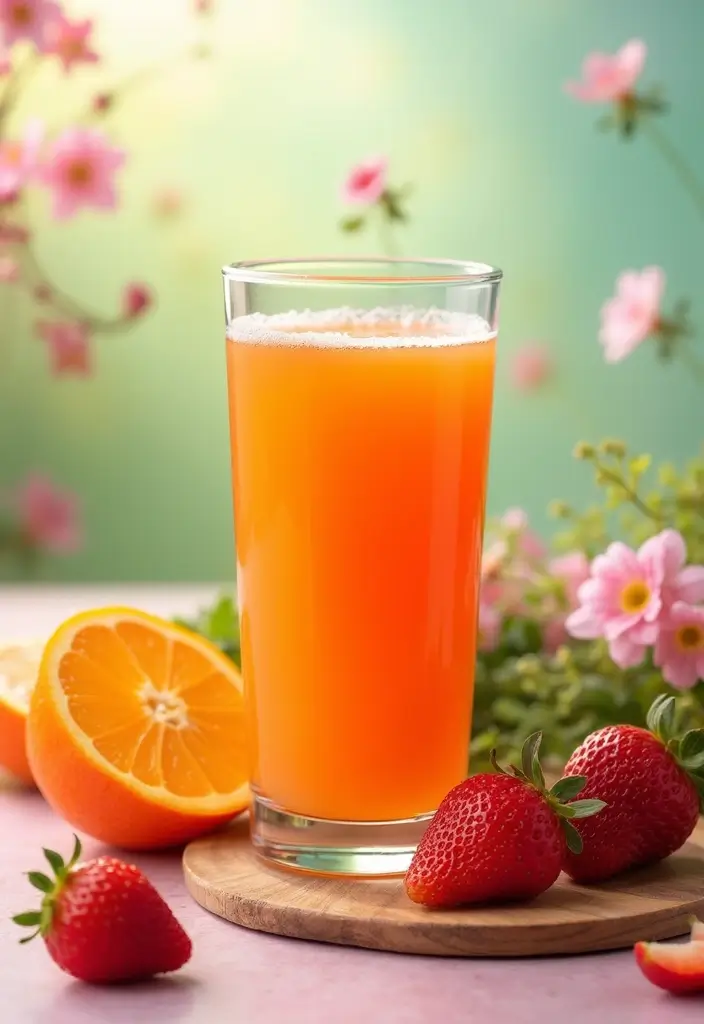 30 Carrot and Orange Juice Recipes Packed with Vitamins 15. Carrot Orange Strawberry Juice