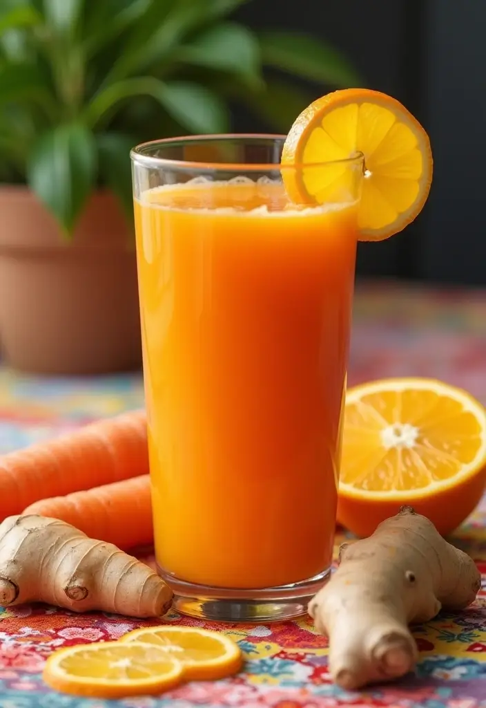 30 Carrot and Orange Juice Recipes Packed with Vitamins 2. Carrot and Orange Ginger Zing