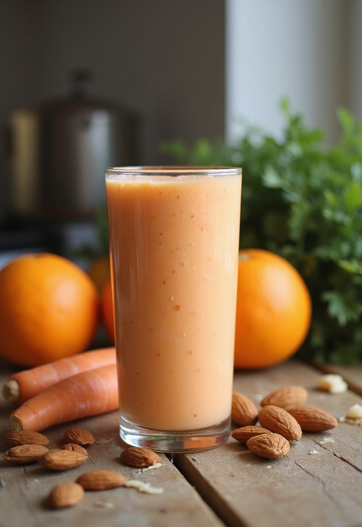 30 Carrot and Orange Juice Recipes Packed with Vitamins 22. Carrot Orange Almond Milk Blend