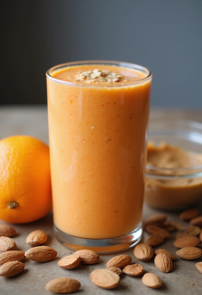 30 Carrot and Orange Juice Recipes Packed with Vitamins 26. Carrot Orange Almond Butter Smoothie