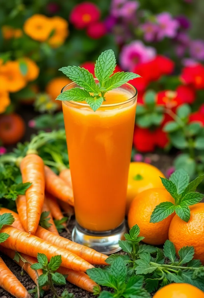 30 Carrot and Orange Juice Recipes Packed with Vitamins 6. Carrot Orange Mint Refresher