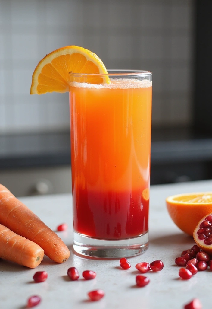 30 Carrot and Orange Juice Recipes Packed with Vitamins 7. Carrot Orange Pomegranate Juice
