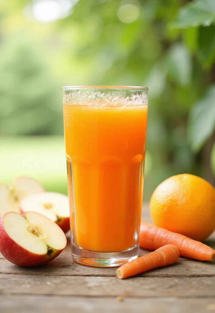 30 Carrot and Orange Juice Recipes Packed with Vitamins 8. Carrot Orange Apple Fusion