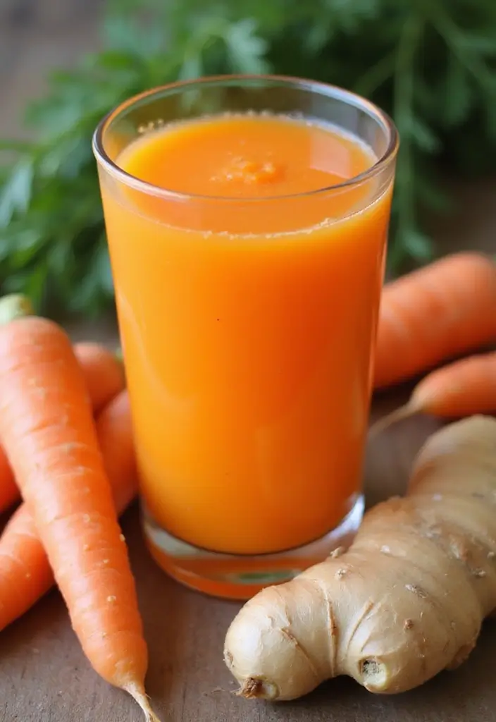 30 Detox Juice and Smoothie Recipes Youll Want to Save 12. Spicy Ginger Carrot Juice