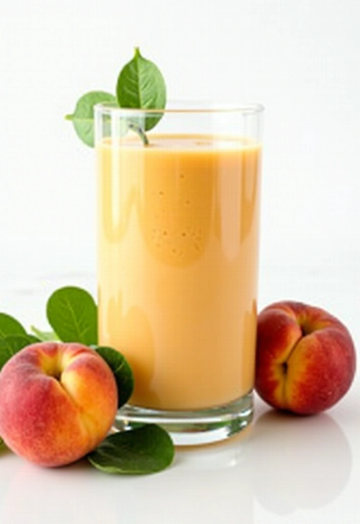30 Detox Juice and Smoothie Recipes Youll Want to Save 18. Peach Spinach Smoothie