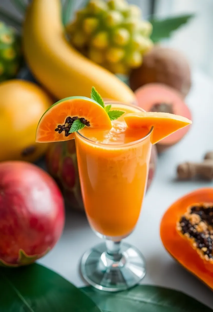 30 Detox Juice and Smoothie Recipes Youll Want to Save 23. Papaya Ginger Smoothie