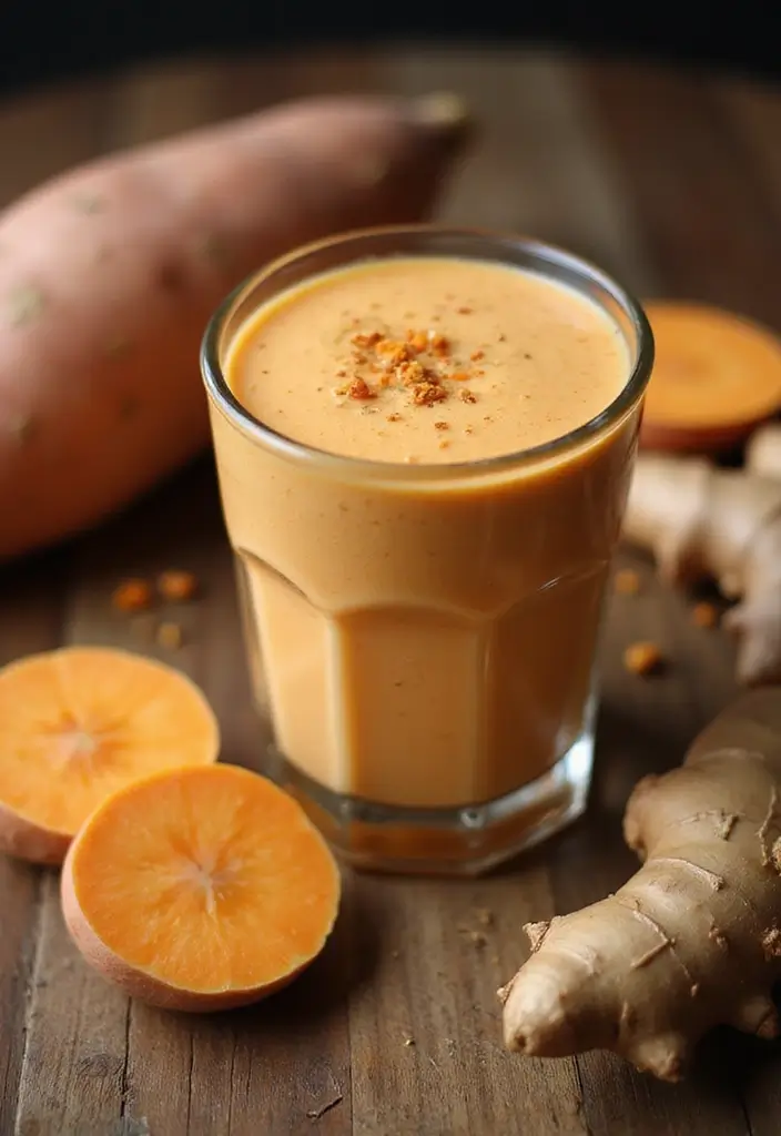 30 Detox Juice and Smoothie Recipes Youll Want to Save 8. Sweet Potato Ginger Smoothie