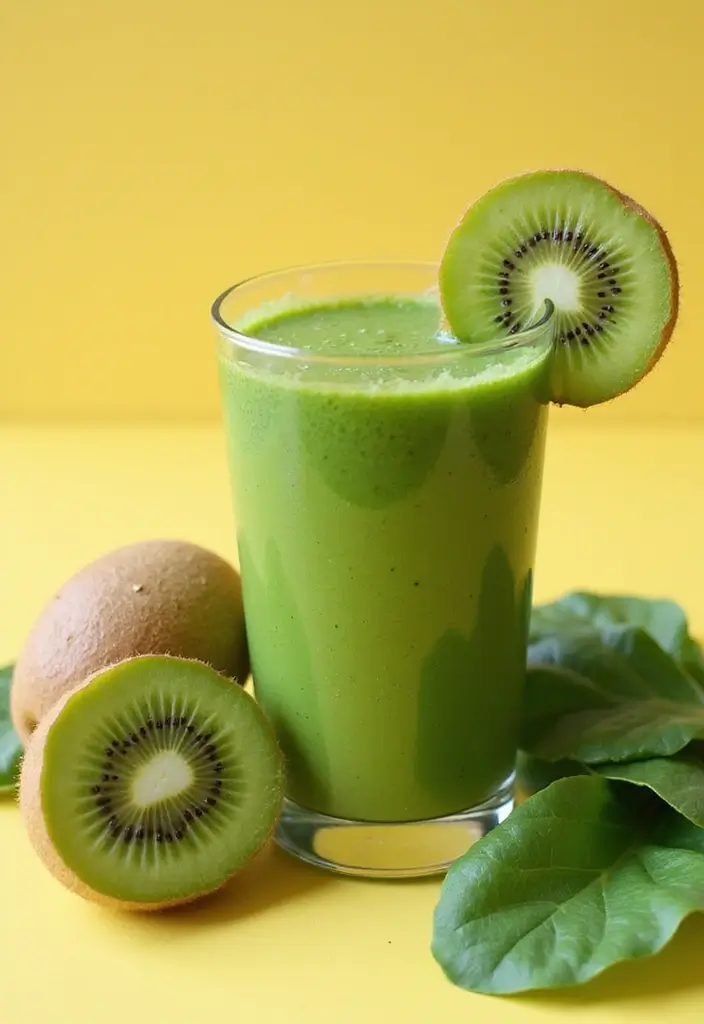 30 Heart Healthy Juice Recipes Doctors Recommend 11 30 Heart Healthy Juice Recipes Doctors Recommend - 11. Kiwi and Spinach Juice