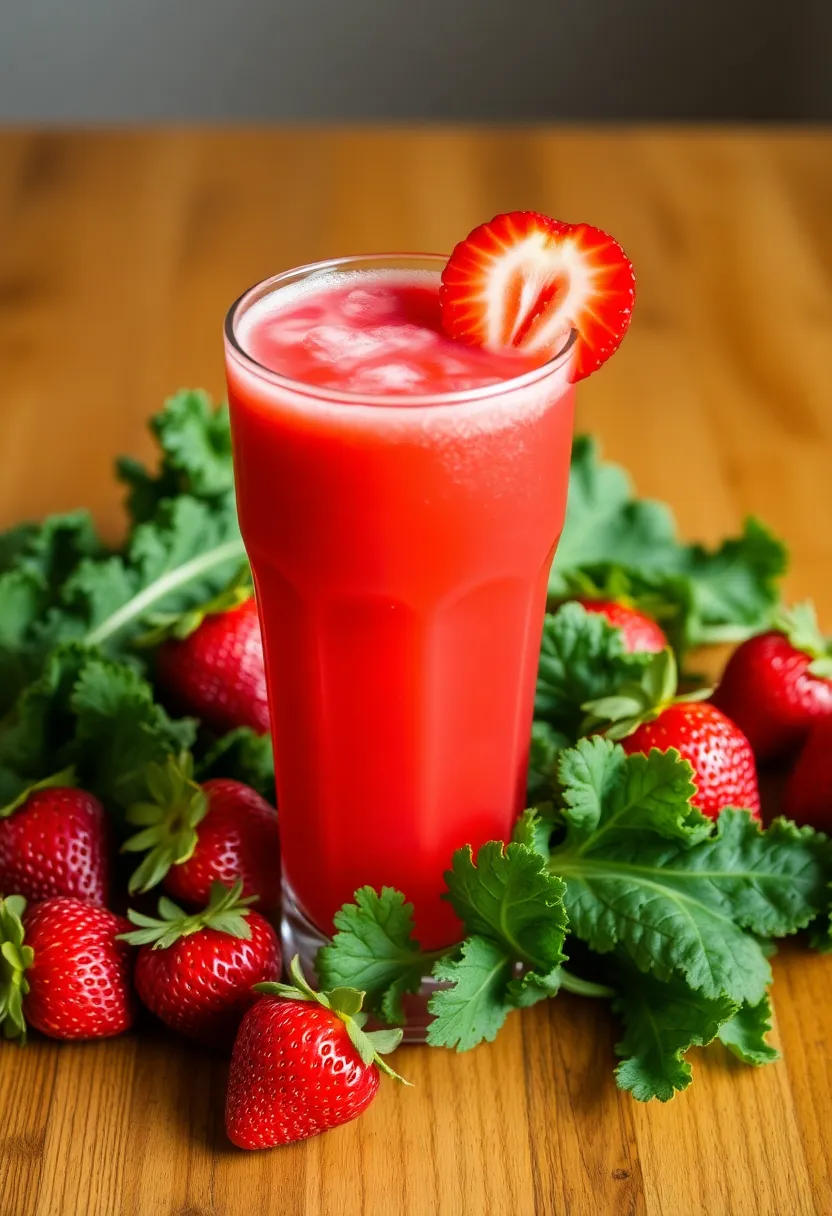 30 Heart Healthy Juice Recipes Doctors Recommend 17 30 Heart Healthy Juice Recipes Doctors Recommend - 17. Strawberry and Kale Juice