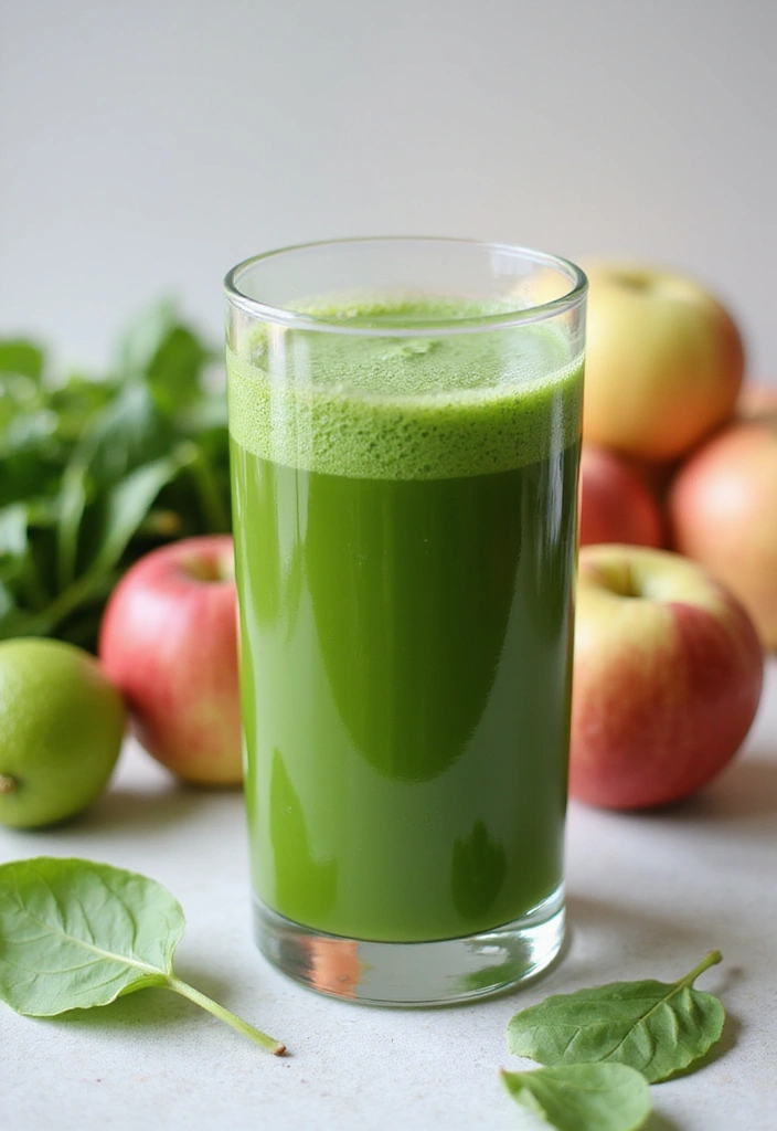 30 Heart Healthy Juice Recipes Doctors Recommend 2 30 Heart Healthy Juice Recipes Doctors Recommend - 2. Spinach and Apple Juice