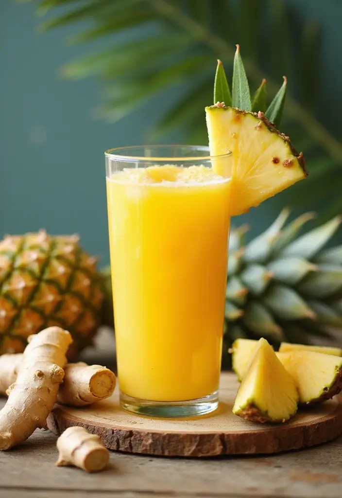 30 Heart Healthy Juice Recipes Doctors Recommend 4 30 Heart Healthy Juice Recipes Doctors Recommend - 4. Pineapple and Ginger Juice