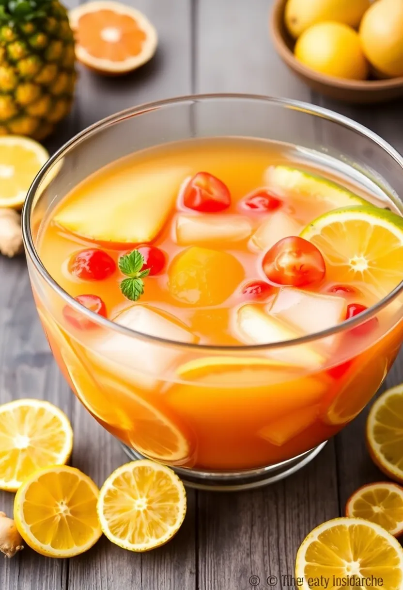 30 Jello Punch Recipes Pineapple Juice Party Favorites 14. Spicy Pineapple Ginger Punch