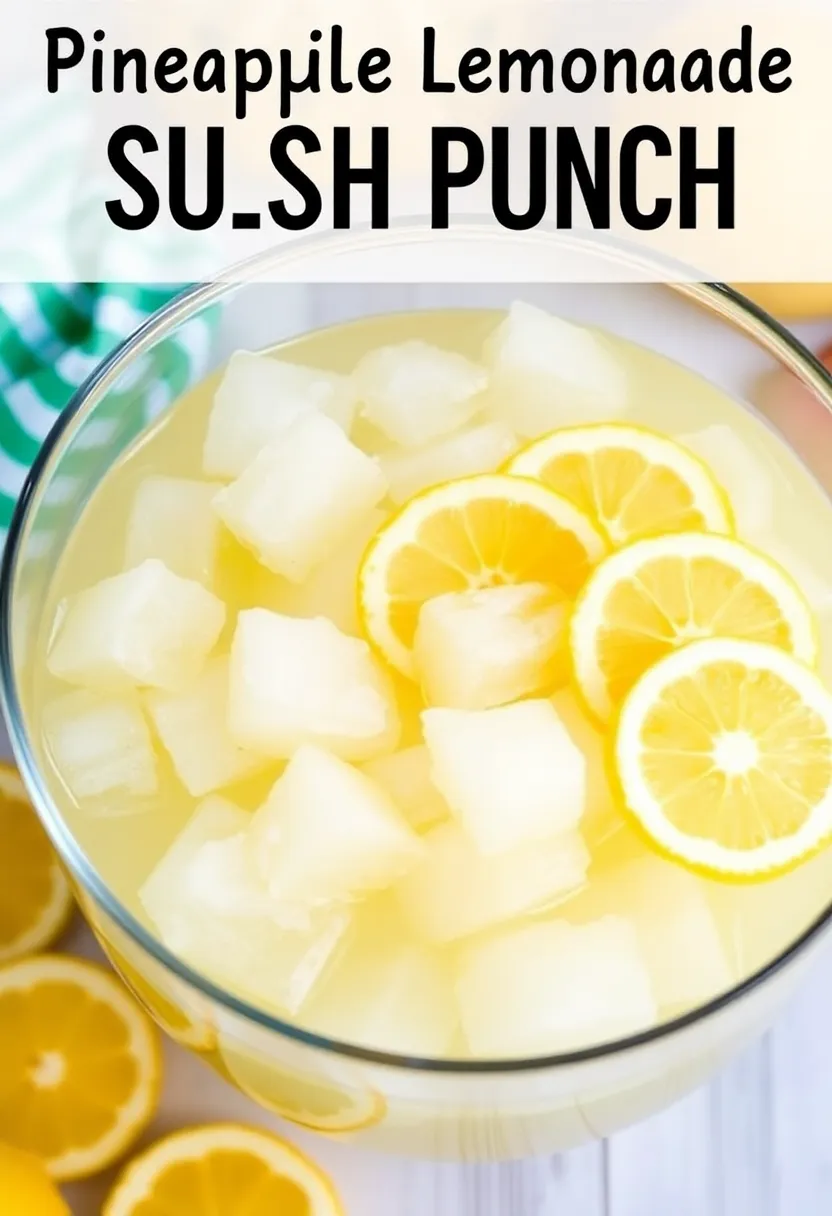 30 Jello Punch Recipes Pineapple Juice Party Favorites 15. Pineapple Lemonade Slush Punch
