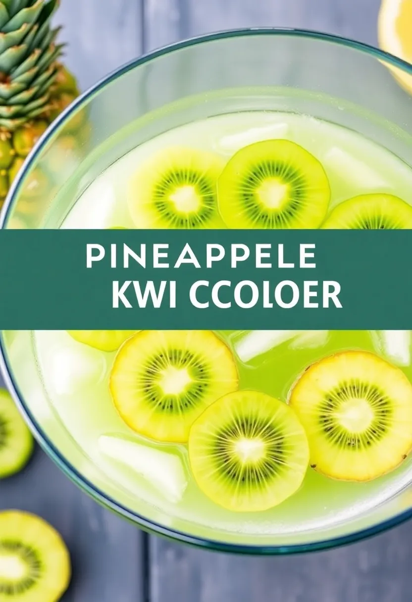 30 Jello Punch Recipes Pineapple Juice Party Favorites 17. Pineapple Kiwi Cooler